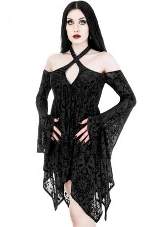 Restyle Armaros Burn-Out Mini Dress