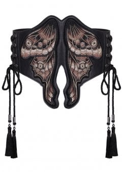 Ashira Moth Embroidered Corset Belt