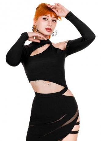 Restyle Asymmetric Crop Top