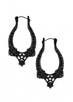Black Horns Earrings