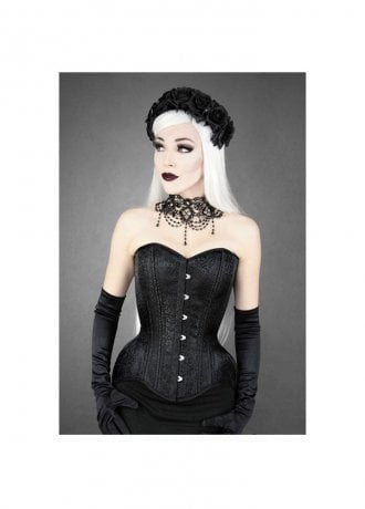 Restyle Brocade Overbust Corset