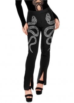 Cathedral Snake Embroidered Trousers