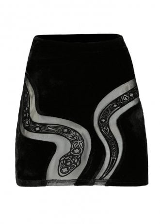 Restyle Cathedral Snake Mini Skirt