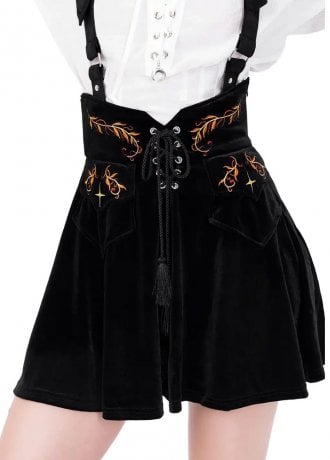 Restyle Cinder Suspender Skirt