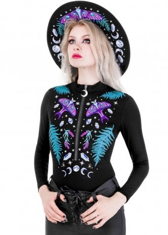 Restyle Enchanted Forest Embroidered Bodysuit