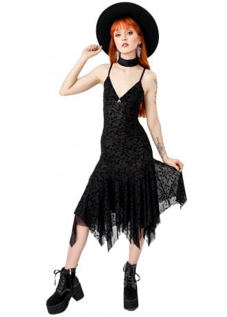 Restyle Fallen Leaves Midi Dress