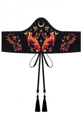 Restyle Fireborne Embroidered Corset Belt