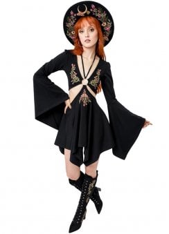Forgotten Gardens Embroidered Mini Dress