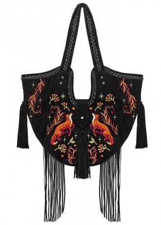 Restyle Fox Meadows Embroidered Shoulder Bag