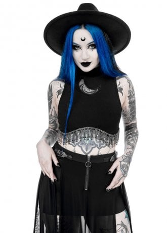 Restyle Jasmin Crescent Moon Crop Top