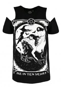 Me in Ten Years Cold Shoulder T-Shirt
