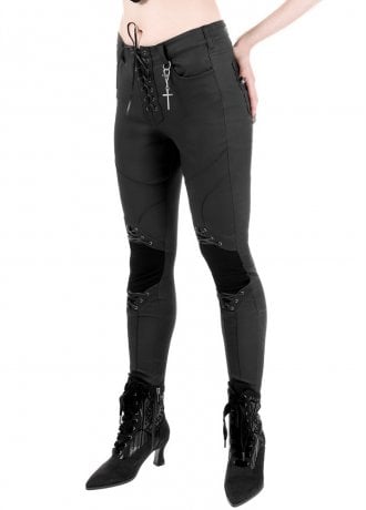 Restyle Mortem Lace-Up Trousers