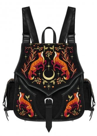 Restyle Mystic Fox Embroidered Backpack