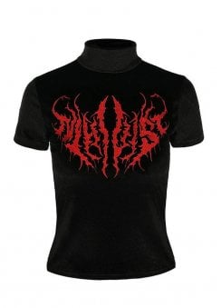 Nihilist Embroidered Velvet Top