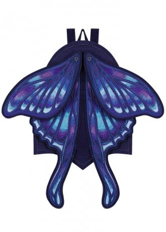 Restyle Sapphire Moth Embroidered Backpack