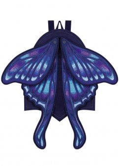 Sapphire Moth Embroidered Backpack