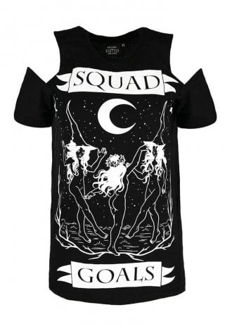 Restyle Squad Goals Cold Shoulder T-Shirt