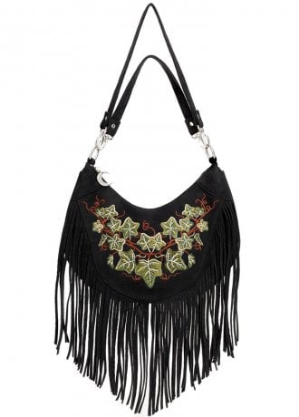 Restyle Tangled Vines Embroidered Tassel Bag