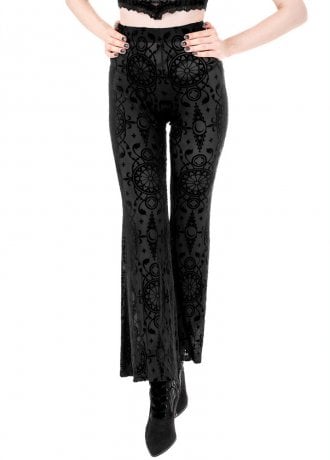Restyle Unhallowed Burn-Out Bell Bottoms