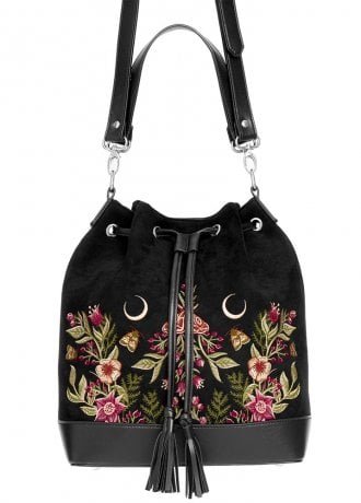 Restyle Wildflower Embroidered Bucket Bag