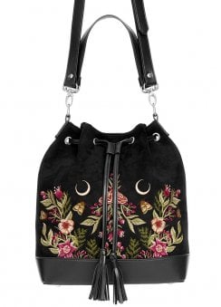 Wildflower Embroidered Bucket Bag