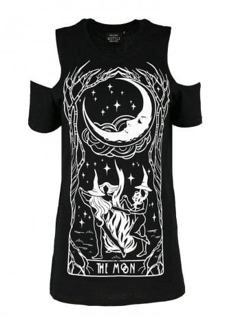 Restyle Witches Chant Cold Shoulder T-Shirt
