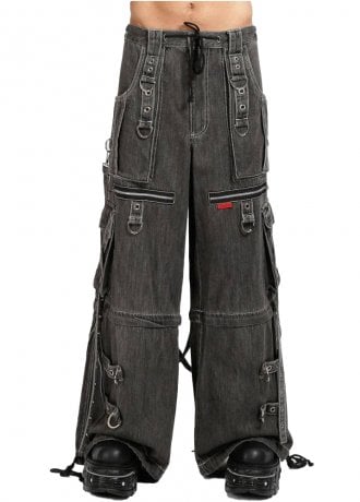 Tripp NYC Darkstreet X-Strap Zip Off Denim Pant