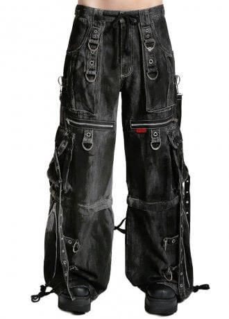 Tripp NYC Darkstreet X-Strap Zip Off Denim Pant