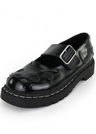 TUK Shoes Black Out Kitty Mary Jane