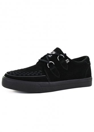TUK Shoes Creeper Sneaker Black Suede