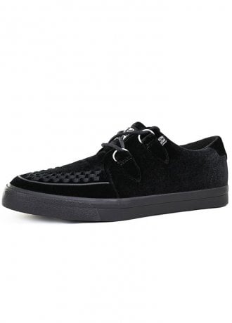 TUK Shoes Creeper Sneaker Black Velvet