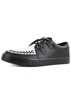Creeper Sneaker Black & White Leather