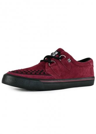 TUK Shoes Creeper Sneaker Burgundy Suede