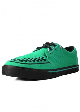 TUK Shoes Creeper Sneaker Green Suede