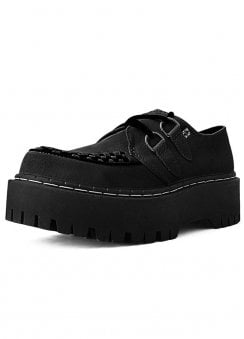 Double Decker Creeper Black Suede