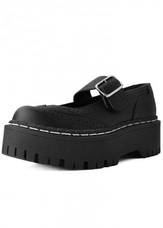 TUK Shoes Double Decker Creeper Black Vegan TUKskin™