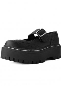 Double Decker Creeper Black Vegan TUKskin™