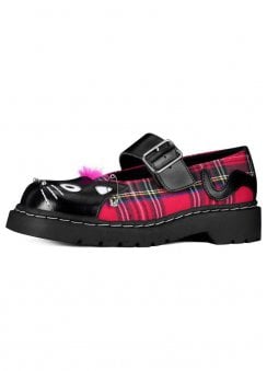 Mary Jane Kitty Black & Tartan Punk