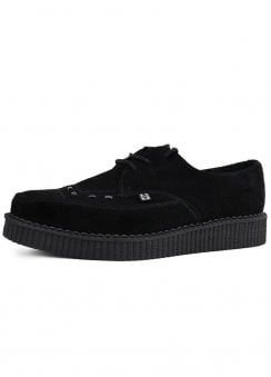 Pointed Creeper Black Suede