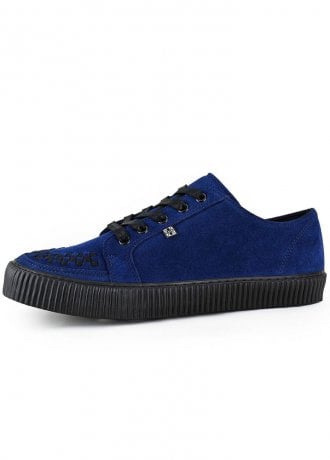 TUK Shoes Ribbed Sole Sneaker Navy Suede