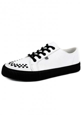 TUK Shoes Ribbed Sole Sneaker White Leather