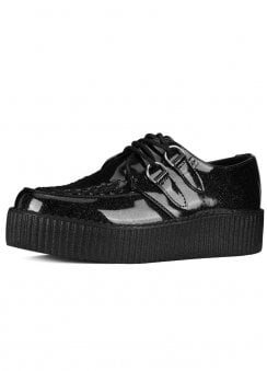 Viva High Creeper Black Glitter