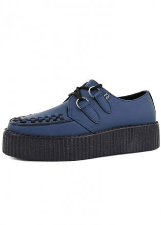 TUK Shoes Viva High Creeper Night Blue Vegan TUKskin™