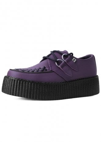 TUK Shoes Viva High Creeper Purple Vegan TUKskin™