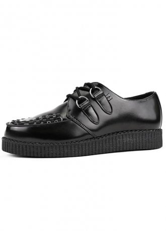 TUK Shoes Viva Low Creeper Black Leather