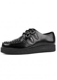 Viva Low Creeper Black Leather
