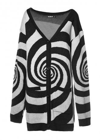 Vixxsin Black & White Hypno Cardigan
