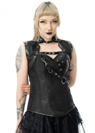 Vixxsin Ebony 2 Piece Corset