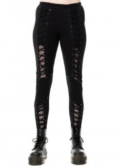 Poet Lace-Up Leggings