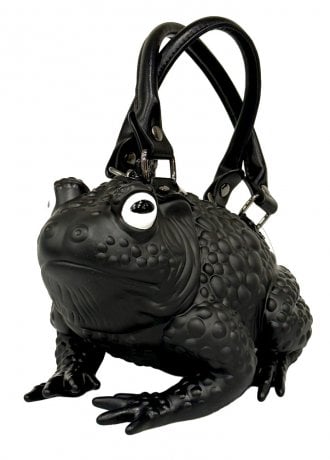 Windy Willow Black Toad Bag With White Glow Eyes